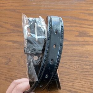 Ostrich “look” Leather Belt